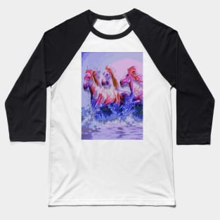 horses in the water Baseball T-Shirt